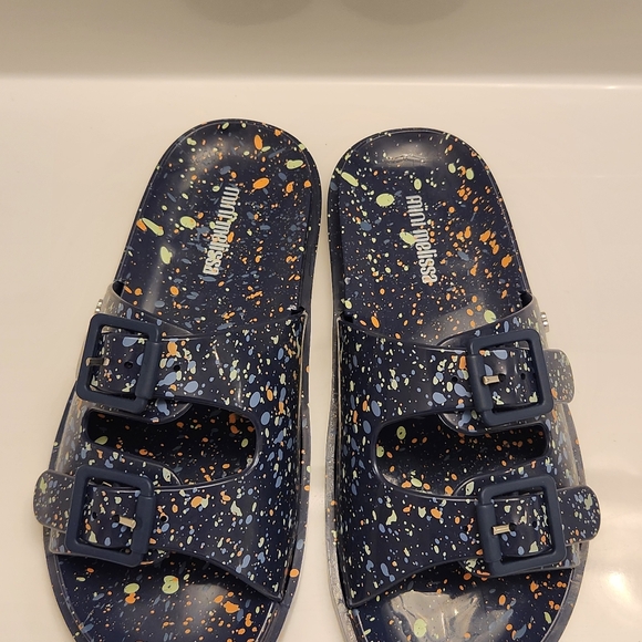 MINI MELISSA WIDE SANDAL + CAPETOS BB - BLUE/RED - Picture 2 of 5